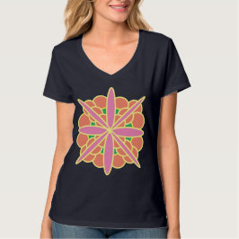 Rangoli art svart t shirt