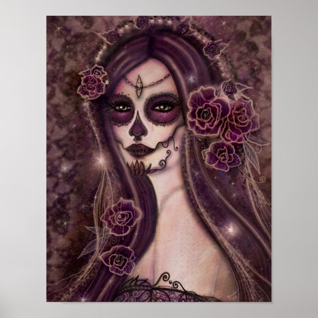 Ranita Day of the dead poster utskrift efter Renee (Framsidan)