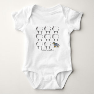 Ranka för baby för australian shepherdsamlarefå tee shirt