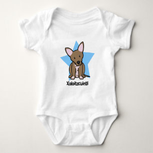 Ranka för Kawaii stjärnaXoloitzcuintli baby Tee Shirt