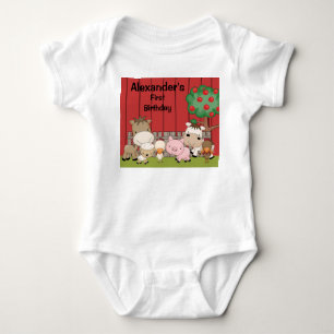 Ranka för spädbarn för babyBarnyardkompisar Tee