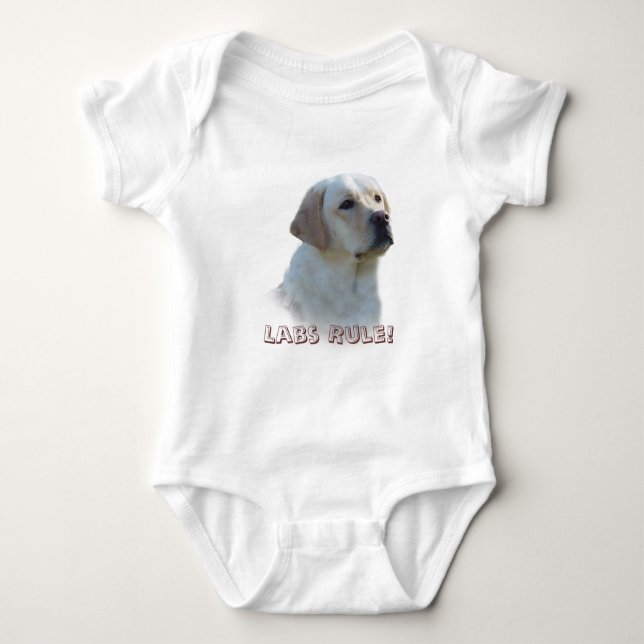 Ranka för spädbarn för Labrador Retriever T-shirt (Framsida)