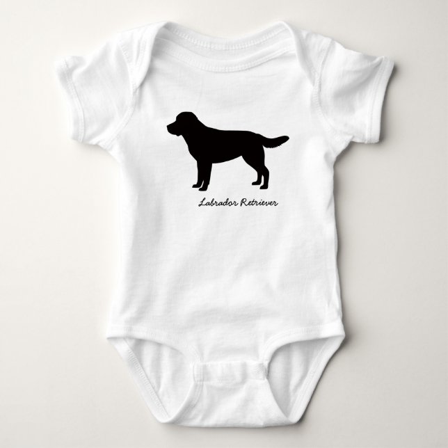 Ranka för spädbarn för Labrador Retriever Tee (Framsida)