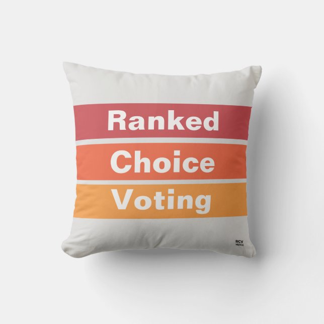 Rankad Choice Voting rand utomhus Dekorativ kudde (Framsida)
