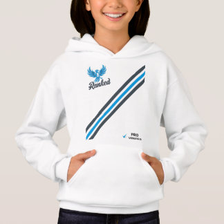 Rankad Pro Gamer Randig Hoodie T Shirt