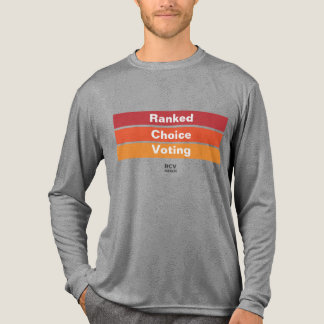 Rankad valröstning 3 ränder t shirt