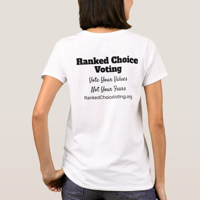 Rankade val Omröstning T Shirt (Baksida)