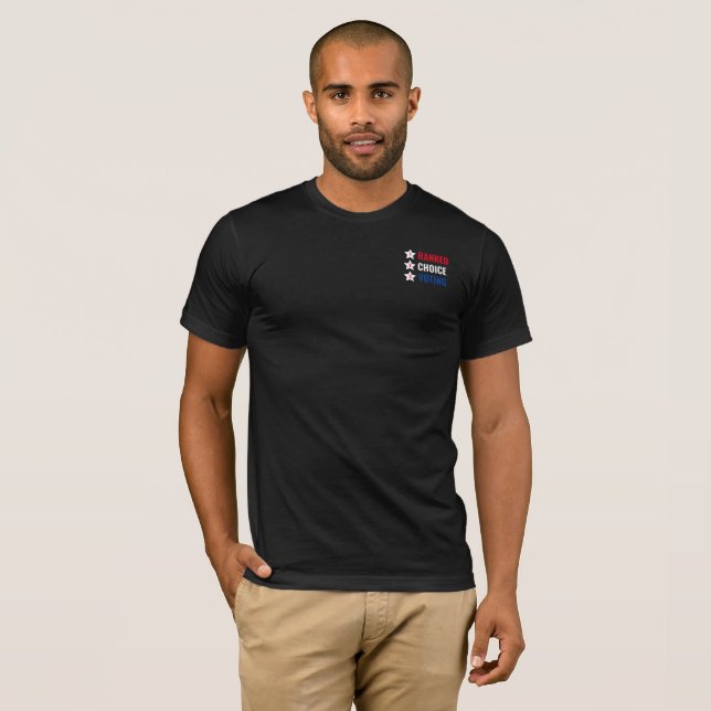 Rankade val Röstning RCV politisk handling T Shirt (Hel framsida)