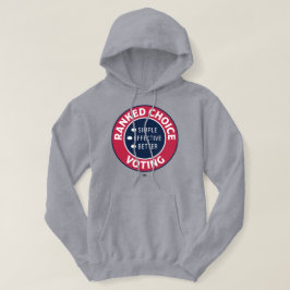 Rankat val Röstcirkulär försegling Hoodie