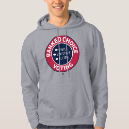 Rankat val Röstcirkulär försegling Hoodie