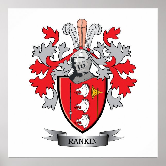 Rankin Family Crest Jackar om Arm Poster (Framsidan)