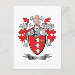 Rankin Family Crest Jackar om Arm Vykort