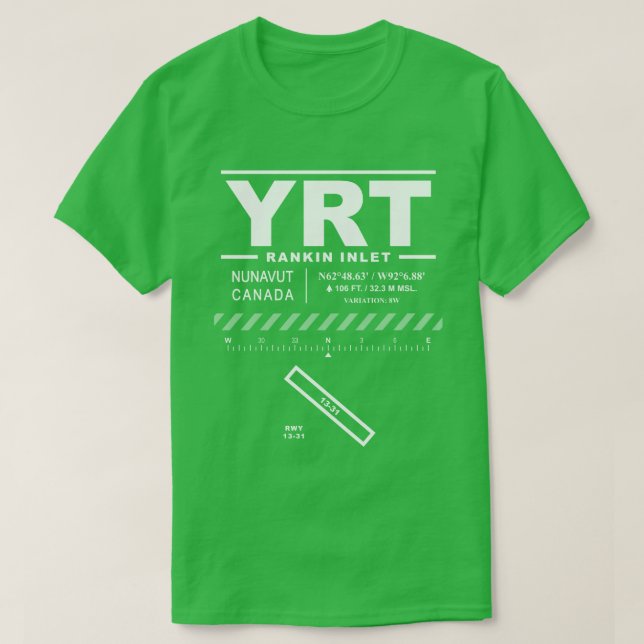 Rankin Inlet Airport YRT T-Shirt (Design framsida)