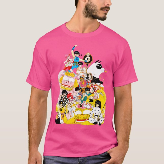 Ranma 12 Manga Illustration T Shirt (Framsida)