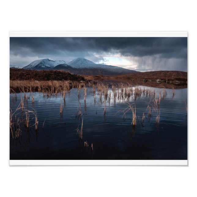 Rannoch Moor Atmosfärisk Bild Fototryck (Framsidan)