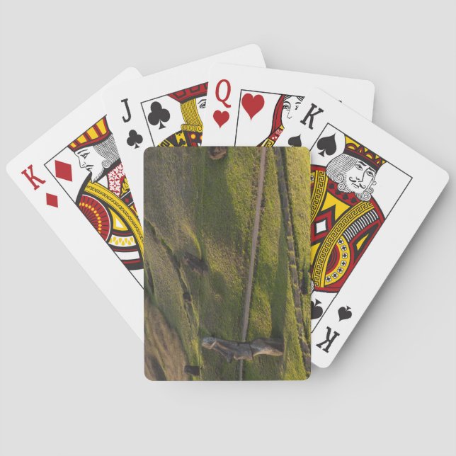Rano Raraku, Rapa Nui, Påskön, Chile Casinokort (Baksidan)