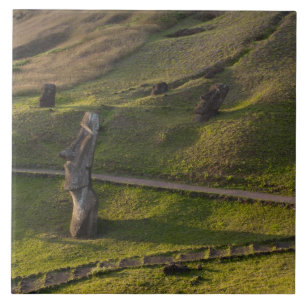 Rano Raraku, Rapa Nui, Påskön, Chile Kakelplatta