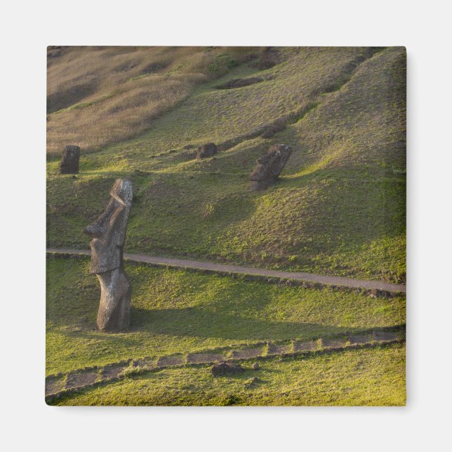 Rano Raraku, Rapa Nui, Påskön, Chile Magnet (Framsidan)