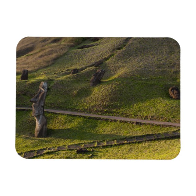 Rano Raraku, Rapa Nui, Påskön, Chile Magnet (Horisontell)