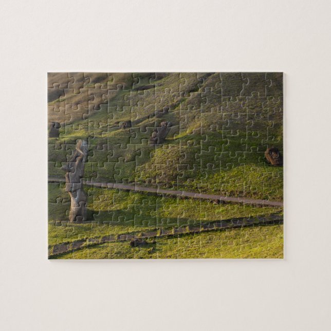 Rano Raraku, Rapa Nui, Påskön, Chile Pussel (Horisontell)