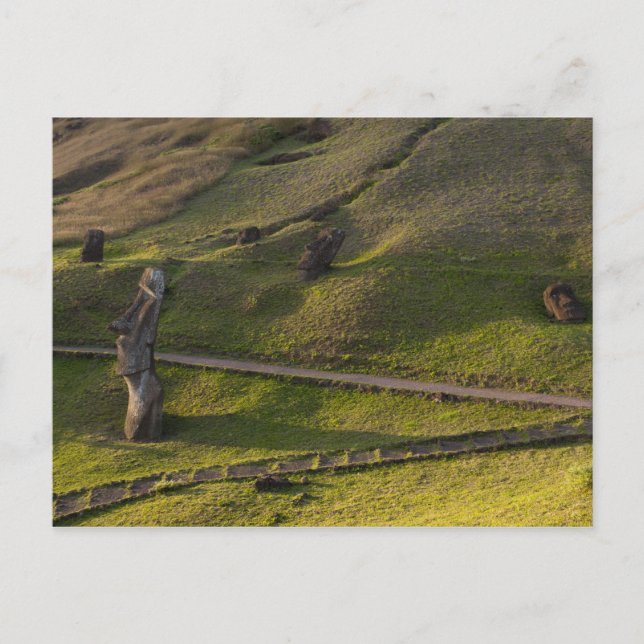 Rano Raraku, Rapa Nui, Påskön, Chile Vykort (Framsida)