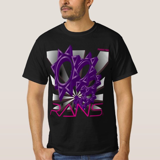 RANS Pop Out T-shirt    P040007Y003AME Black (Framsida)