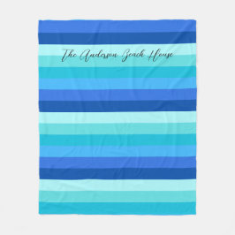 Ranskade sommarfärskhavsskalor fleecefilt