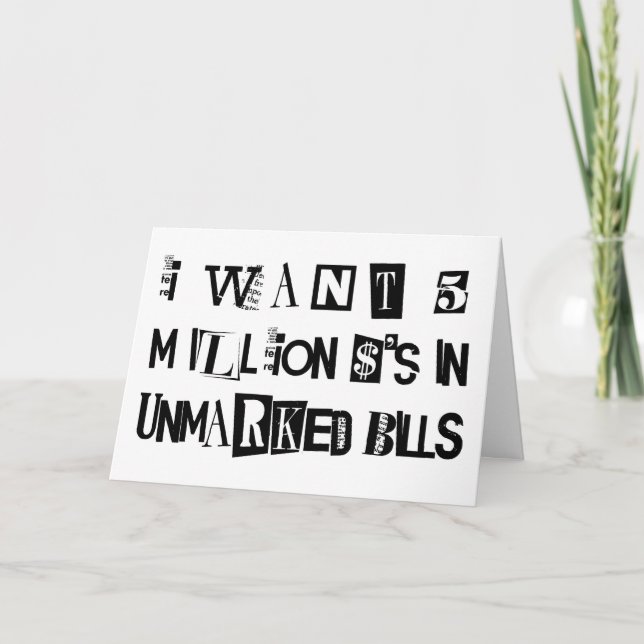 Ransomen noterar kort (Framsida)