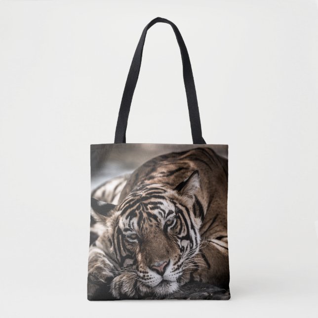 Ranthambore tiger: nära bra konst. tygkasse (Framsida)