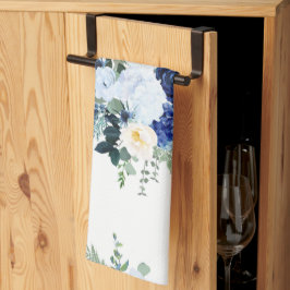 Ranunculus Anemone Hydrangea Ro Vitvit bakgrund Kökshandduk