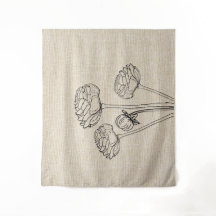 Ranunculus Flowers på Linen