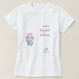 Ranunculus Helt Anpassningsbar Bröllopsdusch  T Shirt