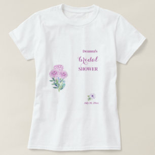 Ranunculus Helt Anpassningsbar Bröllopsdusch T Shirt