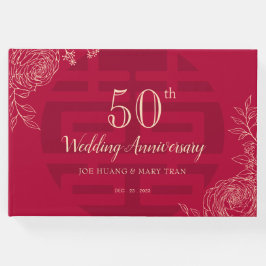 Ranunculus kinesisk Bröllop-årsdag Gästböcker