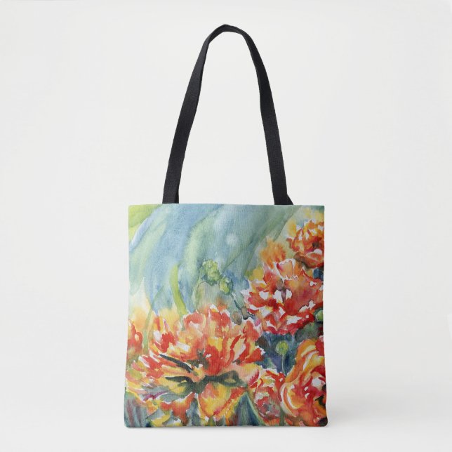 Ranunculus Shoulder Tote Tygkasse (Framsida)
