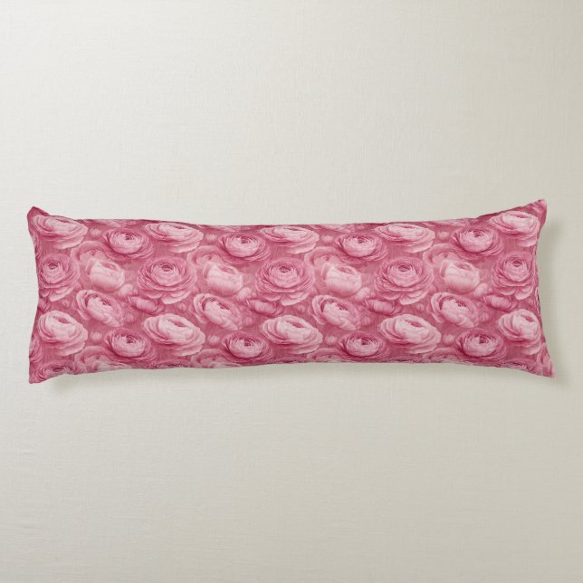 Ranunculus Textur Condo Dekor Tropiskt Minne Foa Kroppskudde (Baksidan)