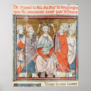 Raoul son av hertigen av Burgundy Poster
