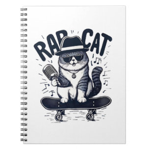 Rap Cat Harmony Anteckningsbok