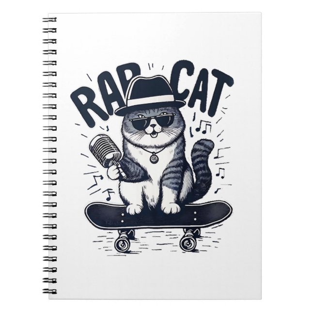 Rap Cat Harmony Anteckningsbok (Framsidan)