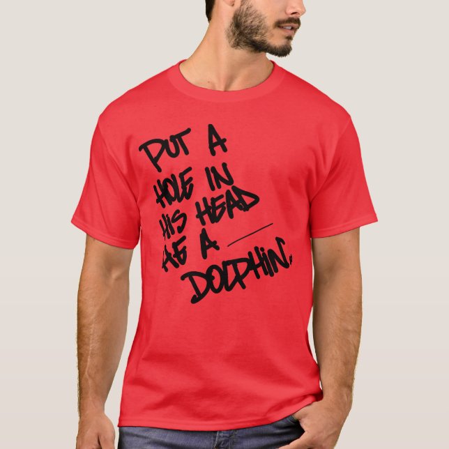 rap-citat delfinfamilj t shirt (Framsida)