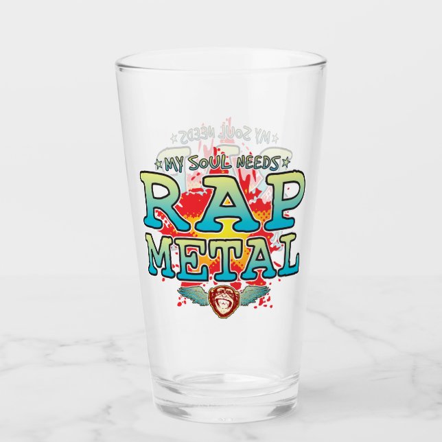 Rap Metall Soul Glass Tumbler Glaskopp (Framsida)