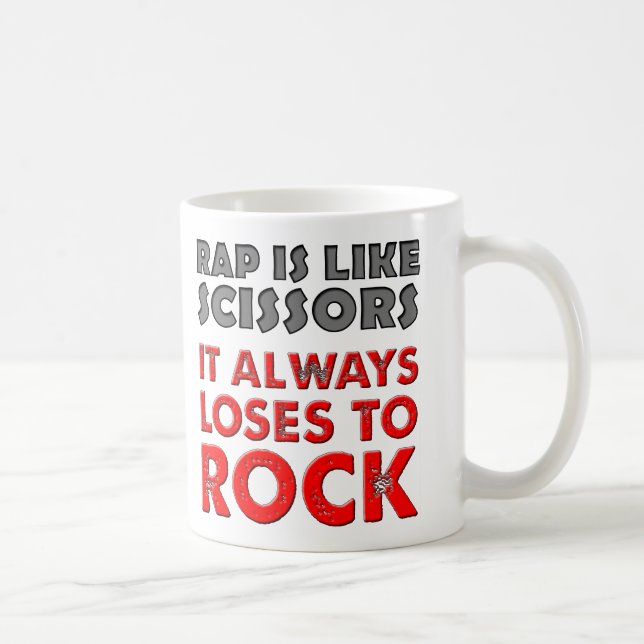 Rap mot Sten Pappra sax Funny Mug Kaffemugg (Höger)