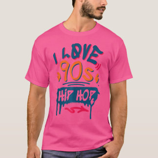 Rap Music Fläkt Retro Old Skool I Kärlek 90S Hip h T Shirt