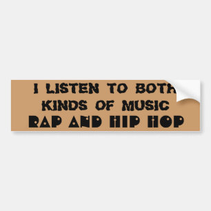 Rap och Hip hop Music Bildekal