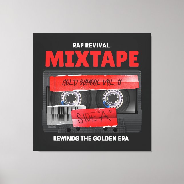 Rap Revival Golden Era Mixtape Canvastryck (Framsida)