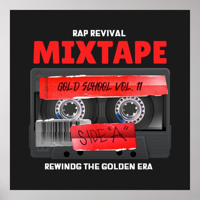 Rap Revival Golden Era Mixtape Poster (Framsidan)