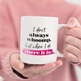 Rap Sång Lyrics Funny Shock rosa Modern Typografi Kaffemugg