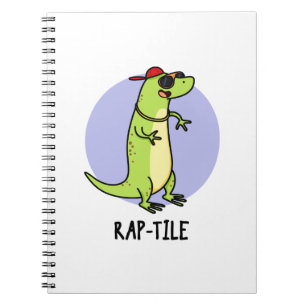 Rap-tile Roligt Reptil Ödla Puns Anteckningsbok