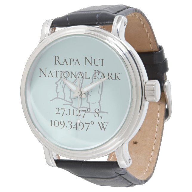 Rapa Nui Latitude & Longitud Armbandsur (Vinklad)