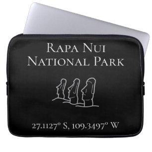 Rapa Nui Latitude & Longitud Laptop Fodral
